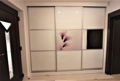 Lacobel glass panel wardrobes