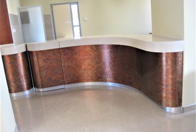 A reception desk - Staron tabletop